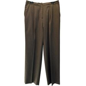 Talbots Women’s 12 Wool Dress Pants Wide Leg Lined Career Country Club Cleaned